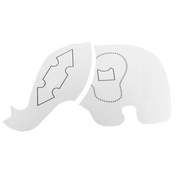 Craft Acrylic Elephant Buddy Quilting Template Stencil (25cm)