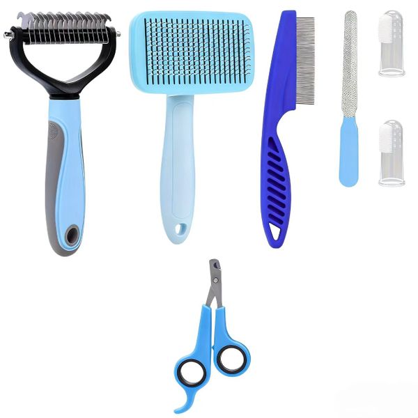 6-in-1 Pet Grooming Kit for Dogs &amp; Cats