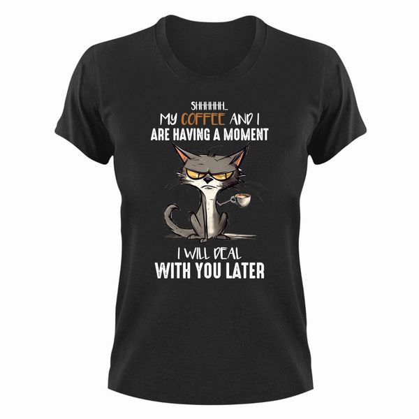My Coffee T-Shirt Gift Idea Christmas Birthday Present 344