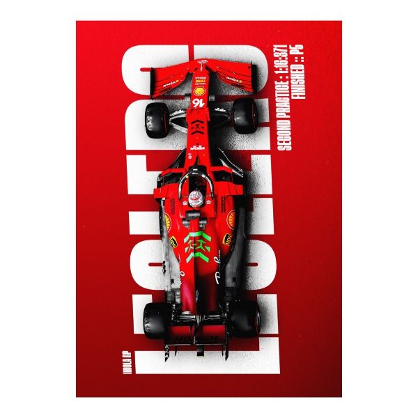 Charles Leclerc 2021 Monaco - A1 Poster