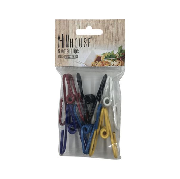 Metal Bag Sealer Clips 6 Piece - Pack Of 6