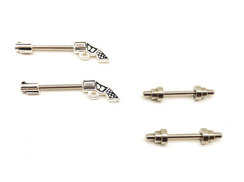 Fabulae Nipple Ring Piercing Set of 2, Sipho