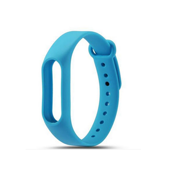 Light Blue Silicone Strap for M2, Mi2, Mi HRX and M2 Plus