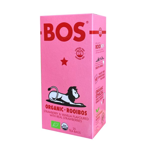 BOS Dry Flavored Tea 50g Carton Strawberry &amp; Vanilla