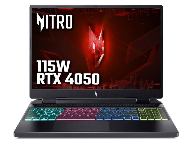 Acer Nitro16 Intel Corei7-13700H 16GB 512GB RTX4050 16" 165Hz Gaming Laptop