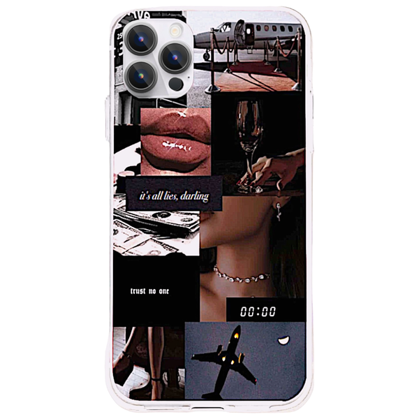 Boujee - Phone Case with Clear Rim - Iphone 15 Pro