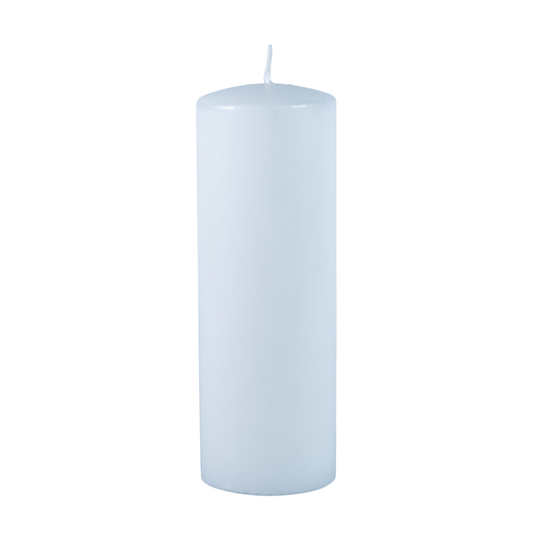 White Pillar Candle 17.5cm x 6cm - Home Décor and Religious Ceremony Candle