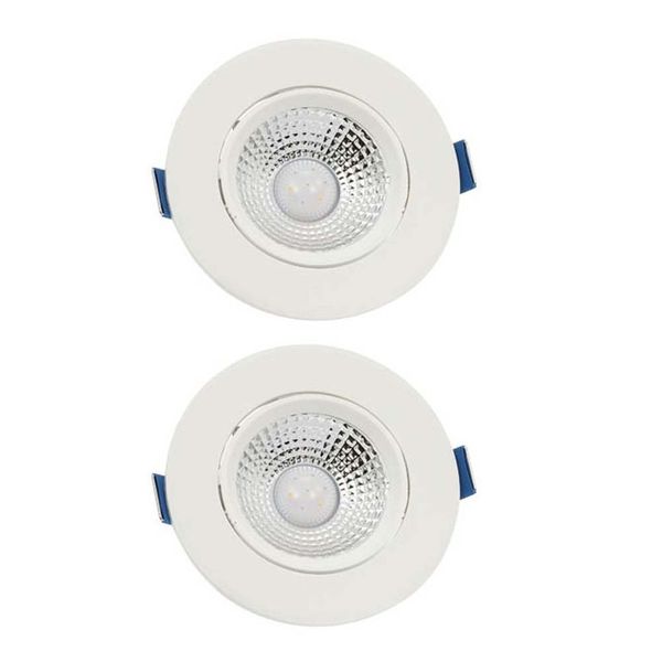 VITO Led Spot Light Fixture Recessed Mounted Snow Round 6400K-5W Set of 2