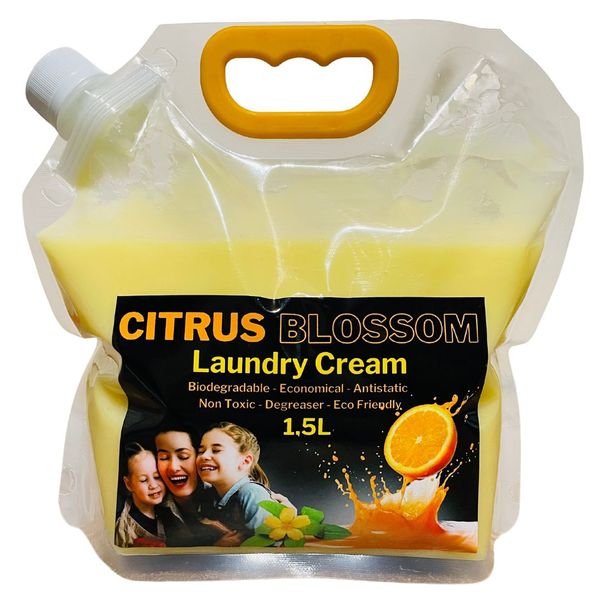 Citrus Blossom: Orange Laundry Cream Bio-Detergent - 1.5 Litres
