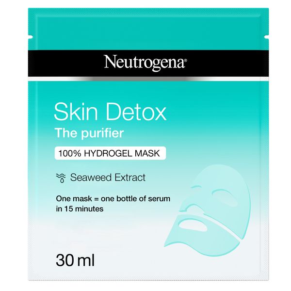 Neutrogena Face Sheet Mask, Skin Detox, Hydrogel Recovery Mask, 30ml