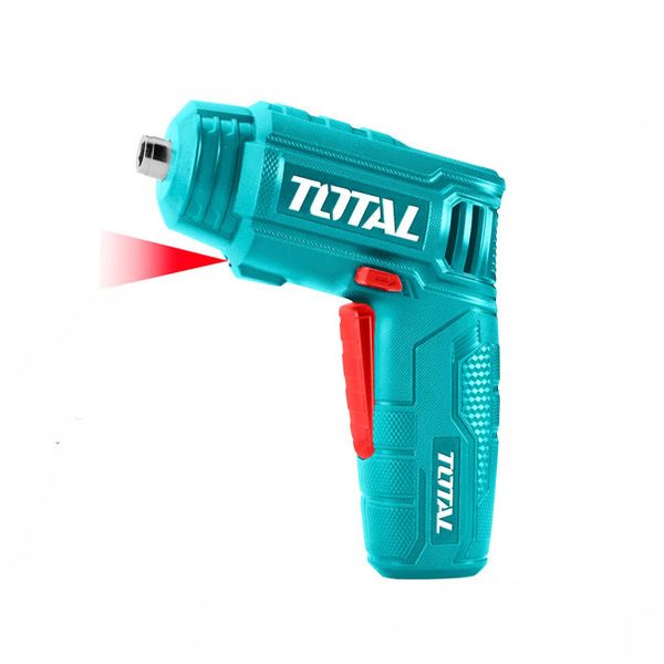Total 1/4" Hex Shank Lithium-Ion Cordless Screwdriver 4V 4Nm