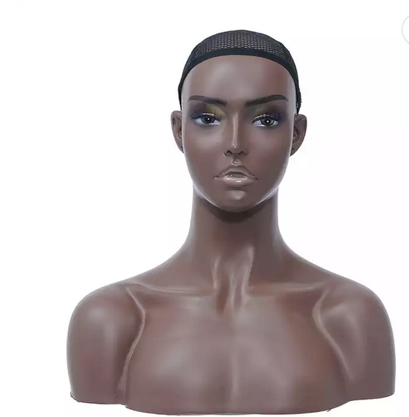 Mannequin Head with Shoulders Wig Display Mannequin Head