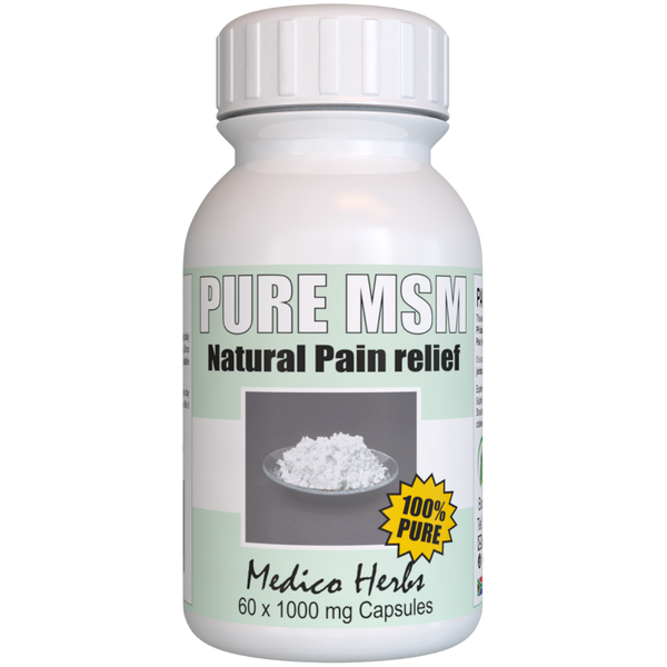 Natural Pain Relief MSM Capsules - 60 x 1000mg