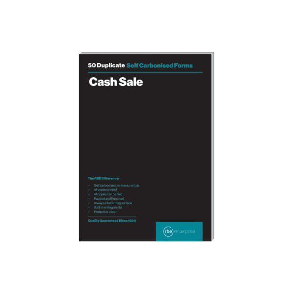 RBE Cash Sale Duplicate Pad A5