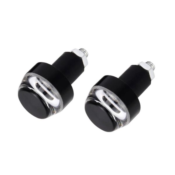 LED Motorcycle Bar End Indicators &amp; Running Lights Set 22mm Black
