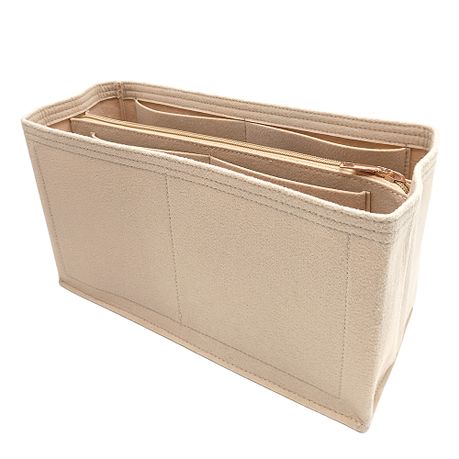 Trendy Beige Inner bag Organiser Organizer Insert for Handbags