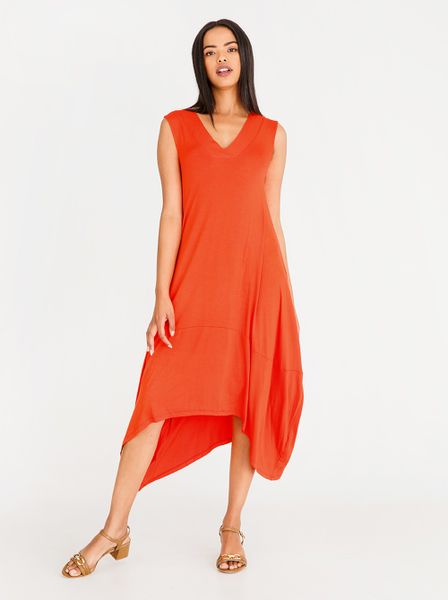 Women's Edit Sleeveless Cacoon Dress - Orange