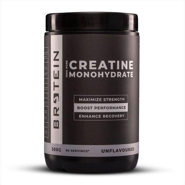Creatine Monohydrate Powder - Strength, Size, ATP Boost | Brotein 300g