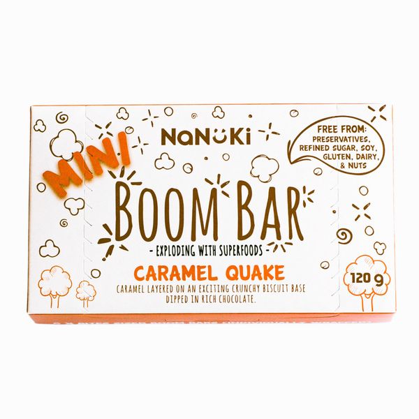 Nanuki Boom bar Caramel Quake 60g x 12 units