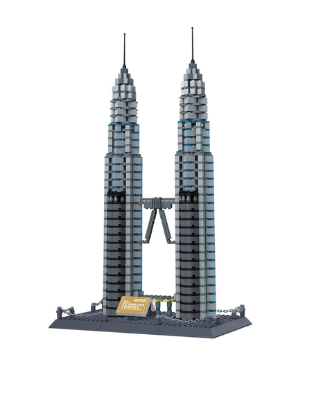 Petronas Twin Towers Kuala Lumpur Building Blocks Set