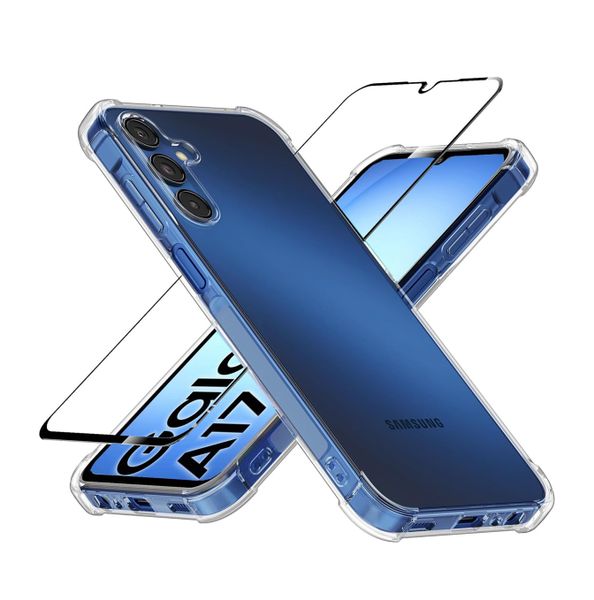 Clear Back Case &amp; Screen Protector Combo Compatible with Samsung S23FE 5g