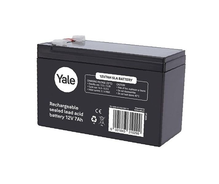 Yale 12V 7Ah Rechargeable Sealed Lead Acid Battery