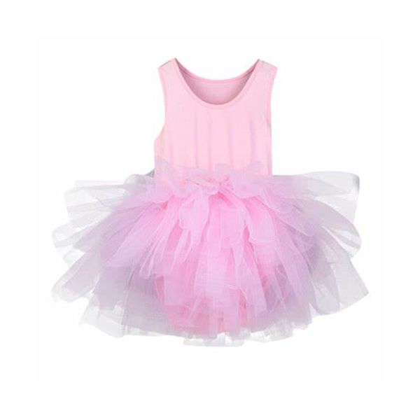 Girls Sleeveless Tutu - Ballet Pink