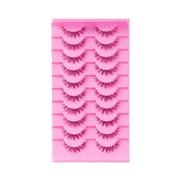 Transparent stem, natural one-piece eyelashes