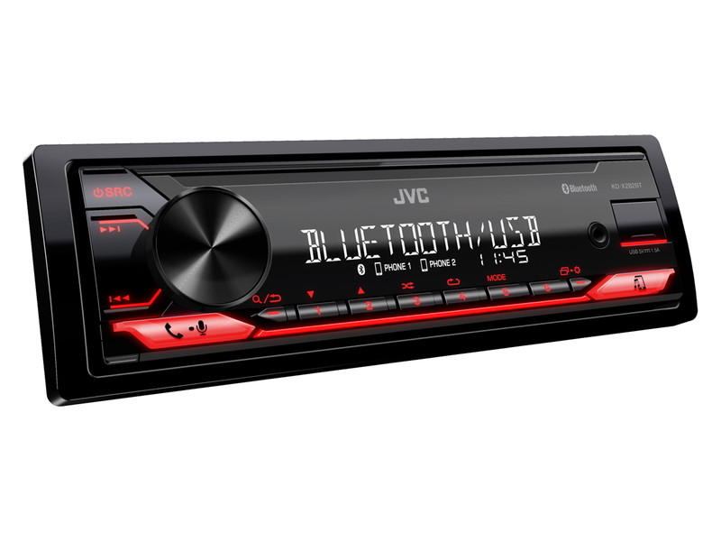 JVC KD-X282BT with Bluetooth/USB/AUX Single Din Radio