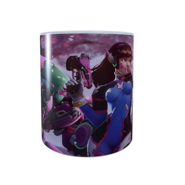 Diva in Sakura Flowers - Overwatch Coffee Mug