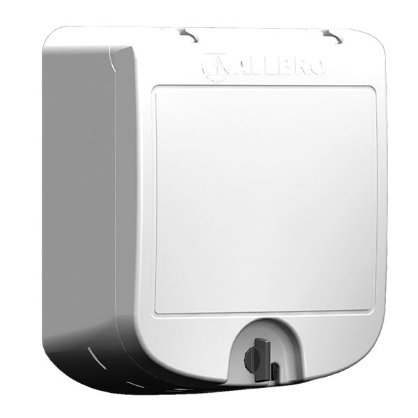 Allbro-PSO-2 Stealth Socket Outlet Box with Grey Lid - 4 x 4