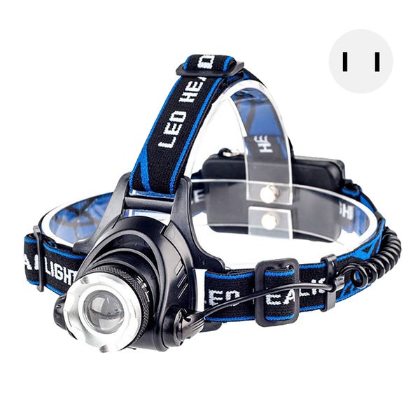 Zoomable LED Headlamp Aluminum Alloy US Plug 110V