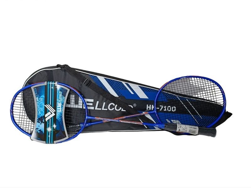 Quality Badminton Racket Set of 2 with 1 Shuttlecock - Green