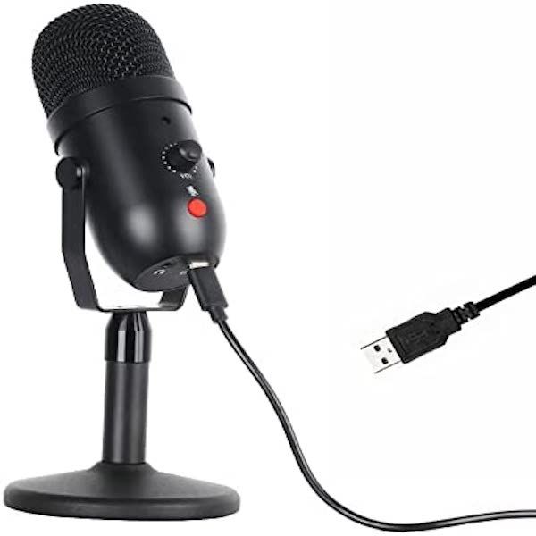 USB Condenser Microphone with Stand
