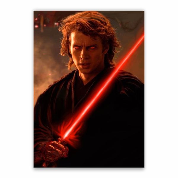 Anakin Skywalker Red Eyes Poster - A1