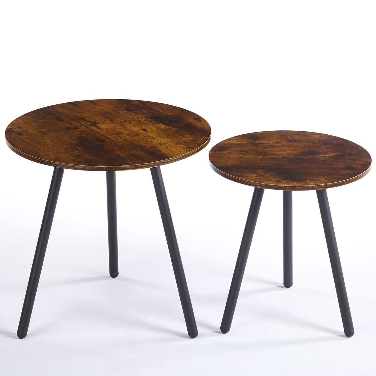 Nesting Coffee Table 2 Set Round Side Table End Tables Center Table