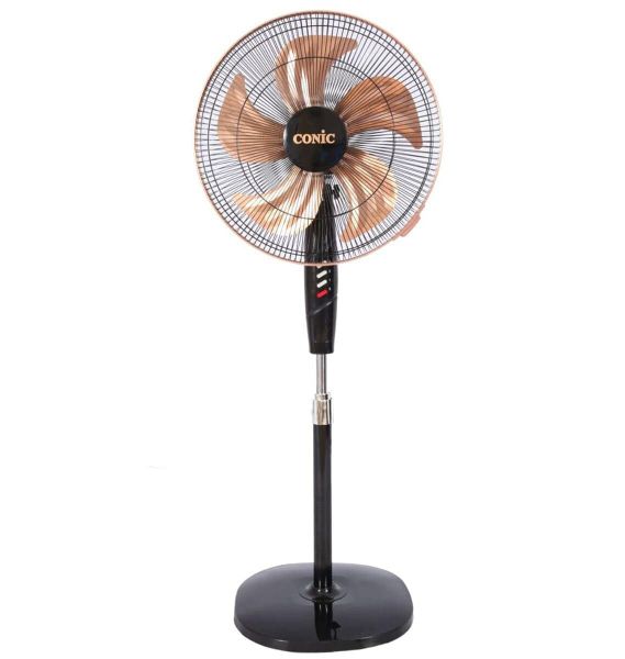 Conic 18 Inch 3 Speed Pedestal Fan- White