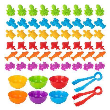 Kids Color Sorting Toys Counting Learning with 54 Sea Animals & 6 Bowls | Shop Today. Get it Tomorrow! | takealot.com