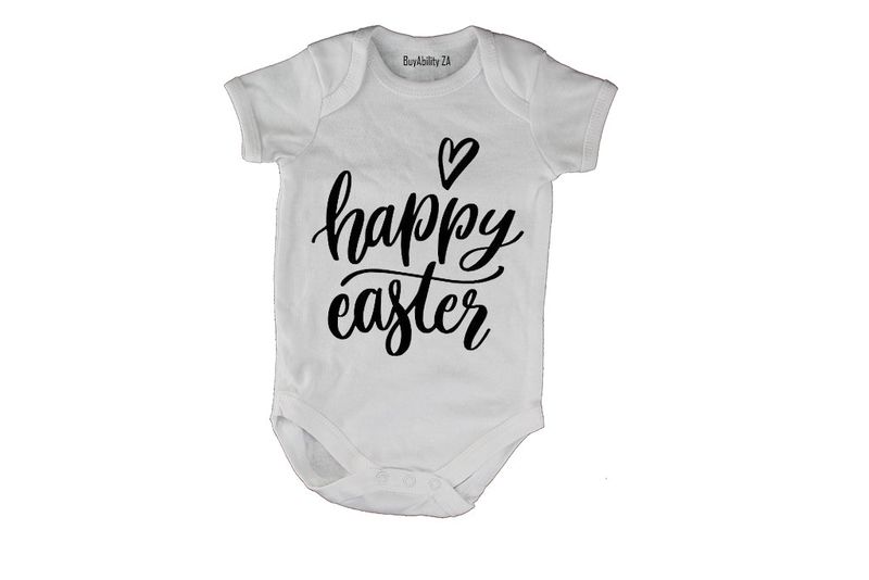 Happy Happy Easter - Short Sleeve - Baby Grow