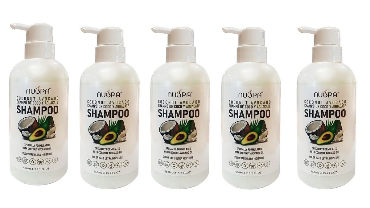 NuSpa Coconut & Avocado Shampoo - 450ml - 5 Pack | Shop Today. Get it ...