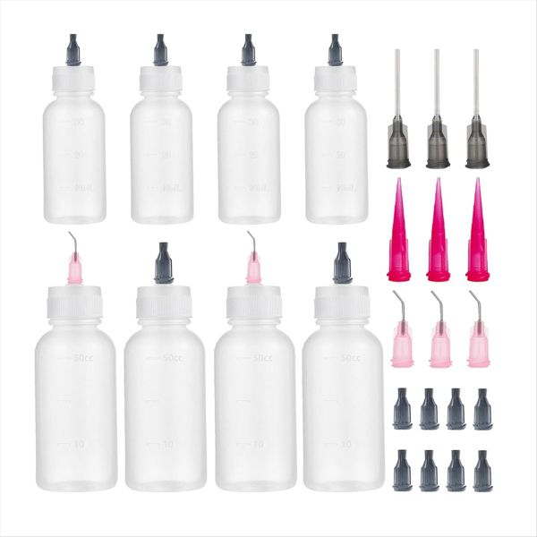 8 Pack Glue Squeeze Bottle Precision Tip Applicator Bottle for Paint