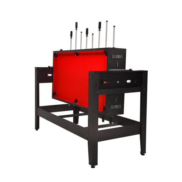 Slazenger 54" 4-in-1 Gaming Table Foosball, Air Hockey, Pool, Table Tennis