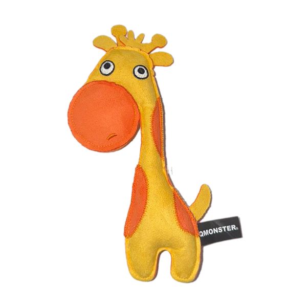 QMONSTER Giraffe Plush Dog Toy with Squeaker (25cm)
