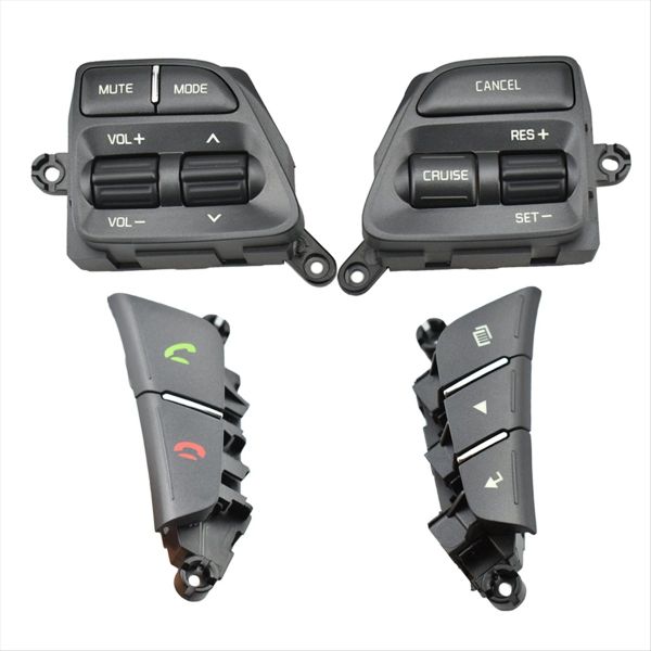 for K3 2014-2016 Rio 3 2014-2016 Steering Wheel Buttons Compatible with Kia