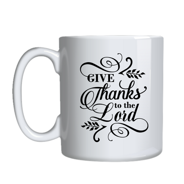 Give Thanks to Jesus Christian Theme Birthday Christmas Gift Mug Cup 402