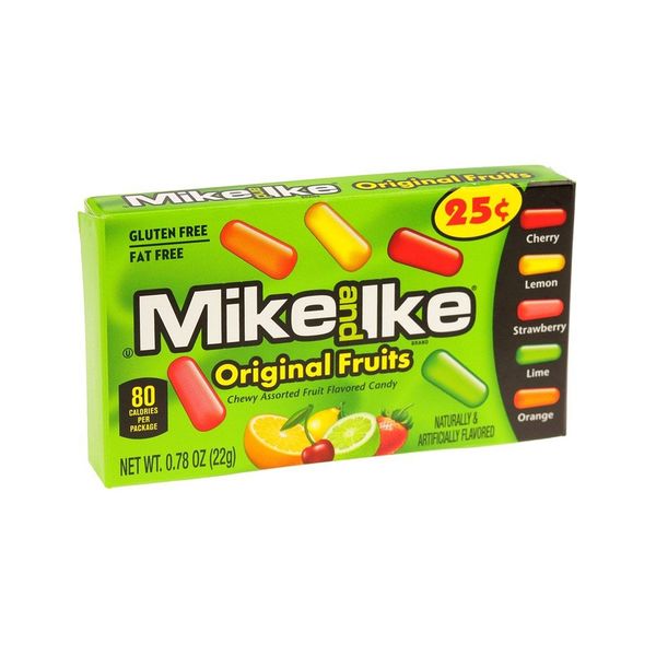 Mike And Ike Original Fruits Sweets (22g) - Pack Of 6