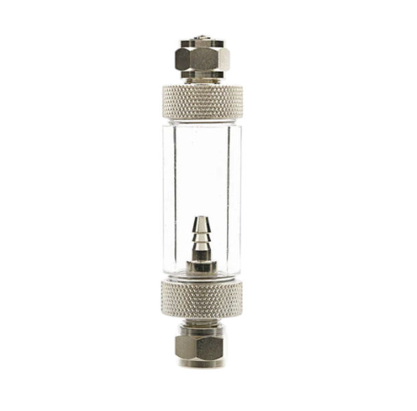 CO2 Double Head Hanging Bubble Counter with Check Valve for Aquariums