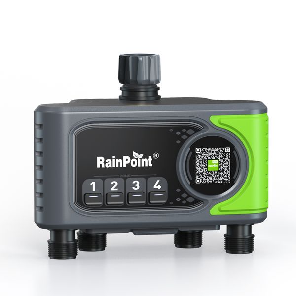 RainPoint Wireless Smart Wi-Fi 4-Zone Irrigation Timer (Device Only)