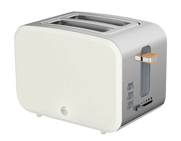 Swan Nordic White 2 Slice Electronic Toaster