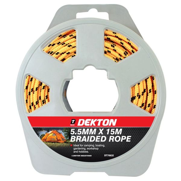 Dekton 5.5mm - 15m braided rope